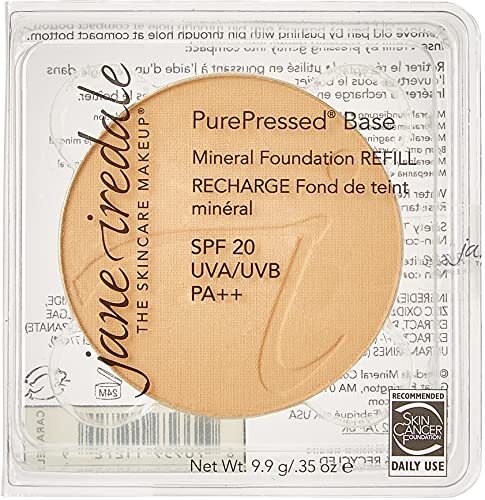 Jane Iredale Pressed Powder Gezichtspoeder Refill LSF20 Caramel , per stuk verpakt (1 x 9,9 g)