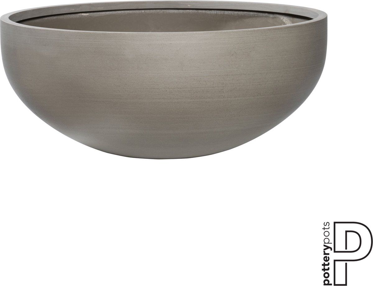 PotteryPots Schaal-Plantenbak Morgana Zandsteen Grijs D 43,5 cm H 19 cm