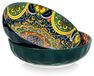 Set de 2 grands bols à pâtes en porcelaine, 2000 ml - Vert