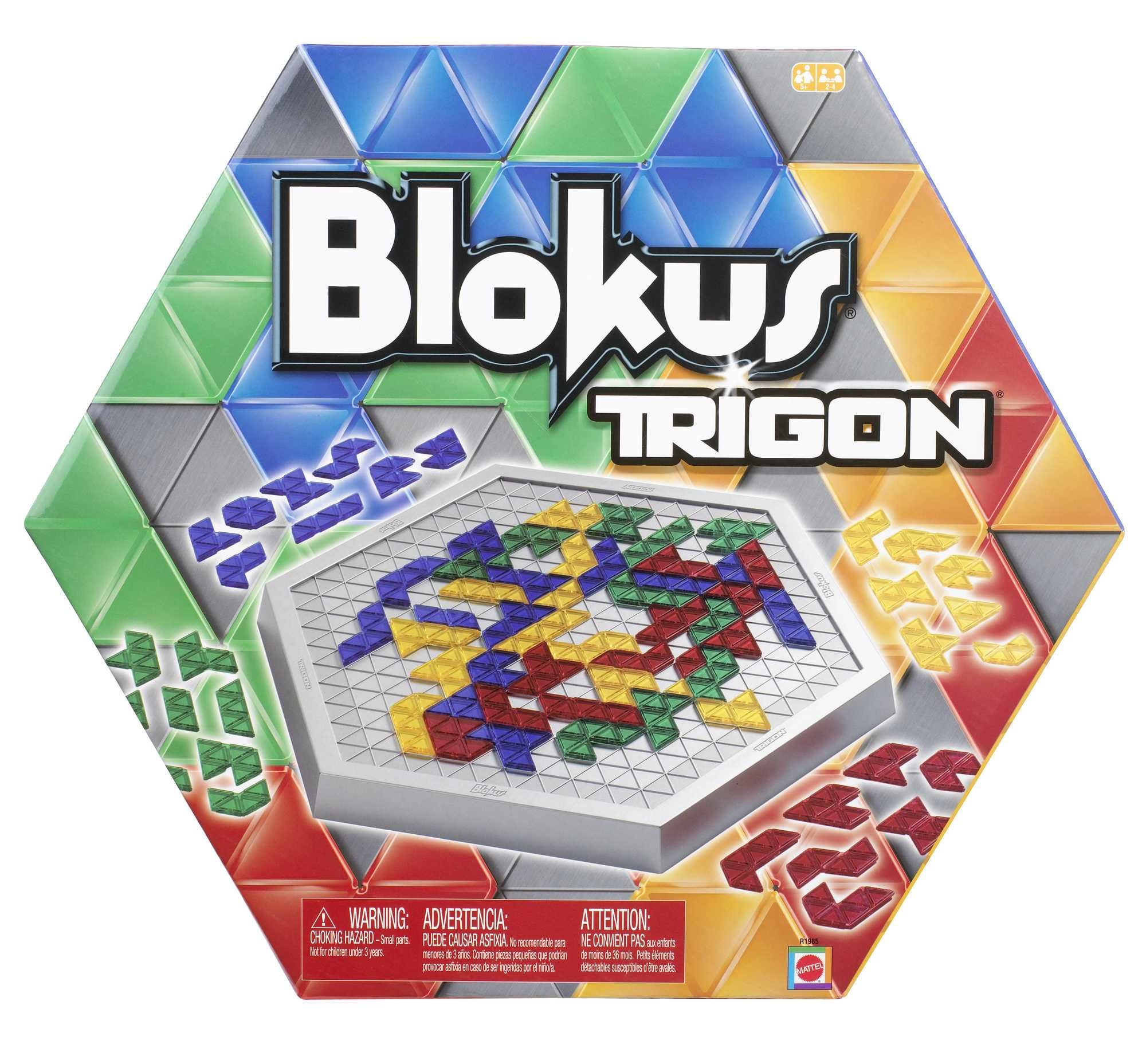 Blokus Trigon Game - Mattel Games - Board Game - Family - 2-4 Players - Ages 7+