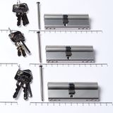Oxloc Cylindre de porte 40/45 mm Nickel Cylindre double