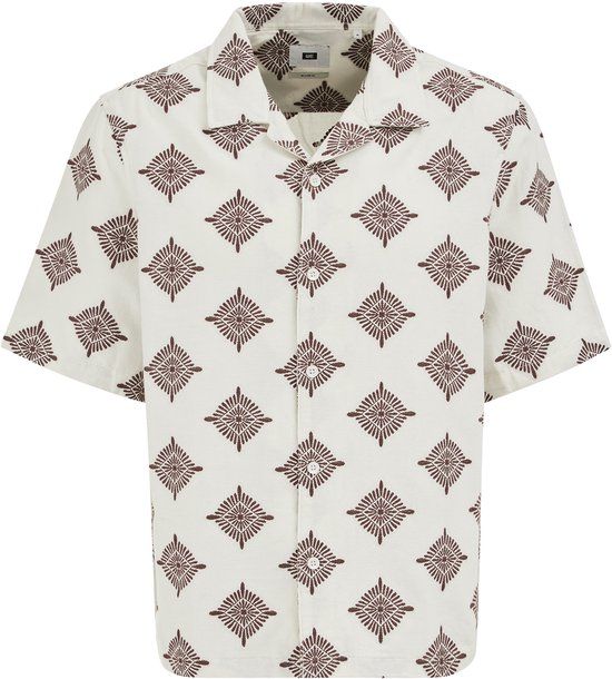 WE Fashion Heren relaxed fit overhemd met print