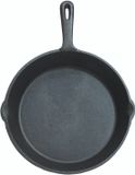KitchenCraft poêle à griller en fonte, ronde, 24 cm, noire