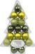 Inge Christmas Boules de No ël - petit - 17x pcs - vert - D3 cm - plastique