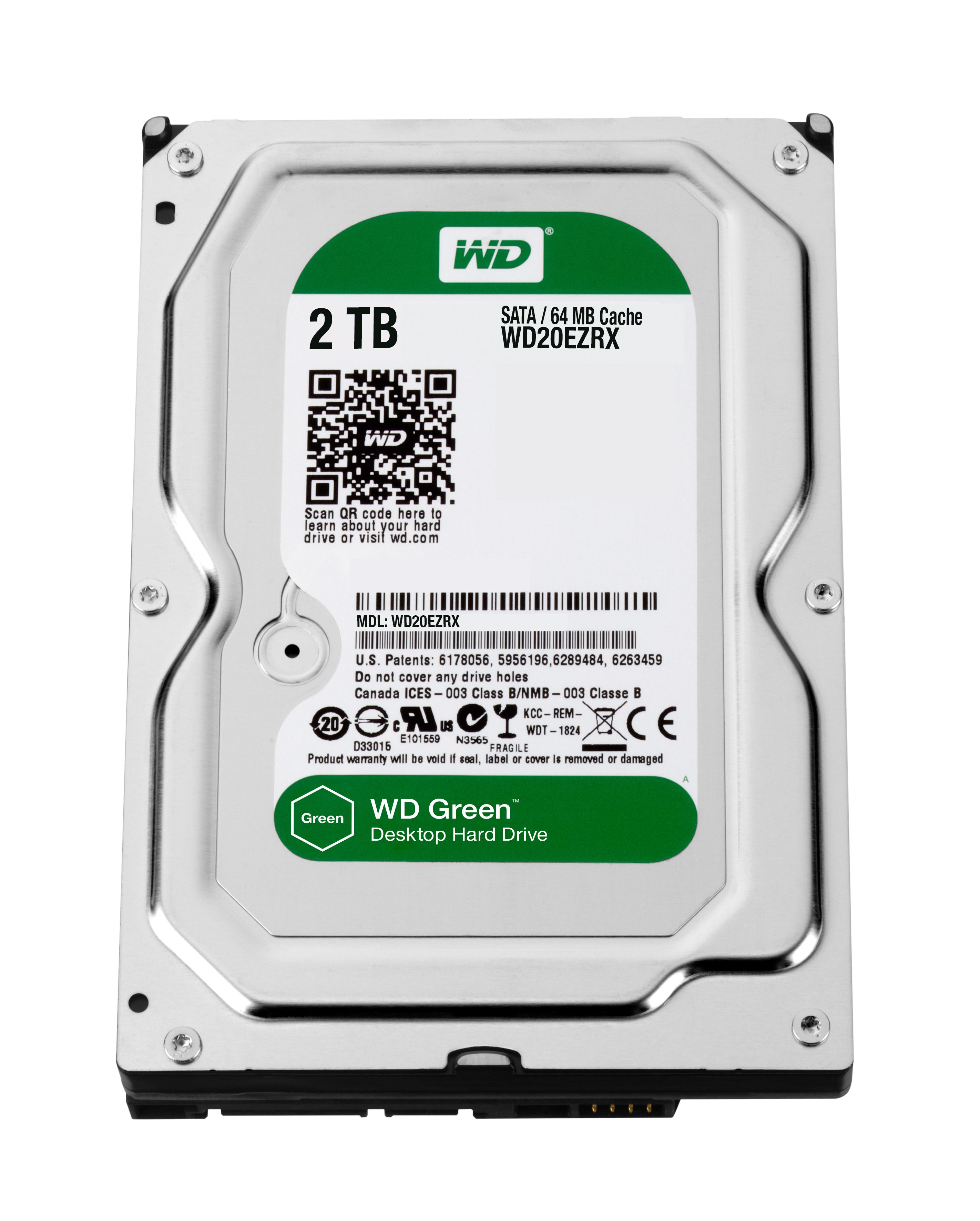 Western Digital Caviar Green 2TB - 3.5 inch - SATA III - 7200 rpm - 64MB Cache