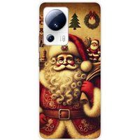 Xiaomi Bedrukt siliconen hoesje compatibel met Xiaomi 13 Lite pere noel vintage