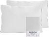 Komfortec Set van 2 Premium Jersey Kussenslopen 40x60 cm - Superzachte Kussenhoes – 100% Katoen – 150 g/m² - Wit
