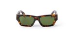 Palm Angels Peri10j Magnolia Lunettes de Soleil Unisexe Havane Papillon Vert 53mm