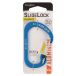 Nite-ize CSLA4-03-R6 mousqueton à verrouillage coulissant en aluminium, bleu, taille 4