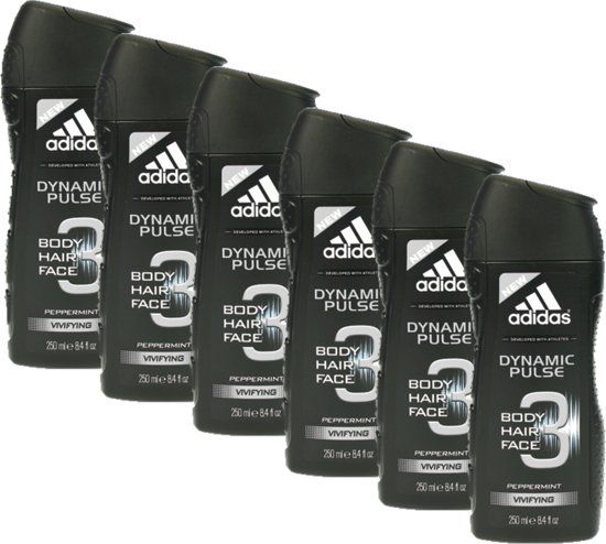 Adidas - Douchegel 3in1 - Dynamic Pulse - 250 ml - 6 stuks