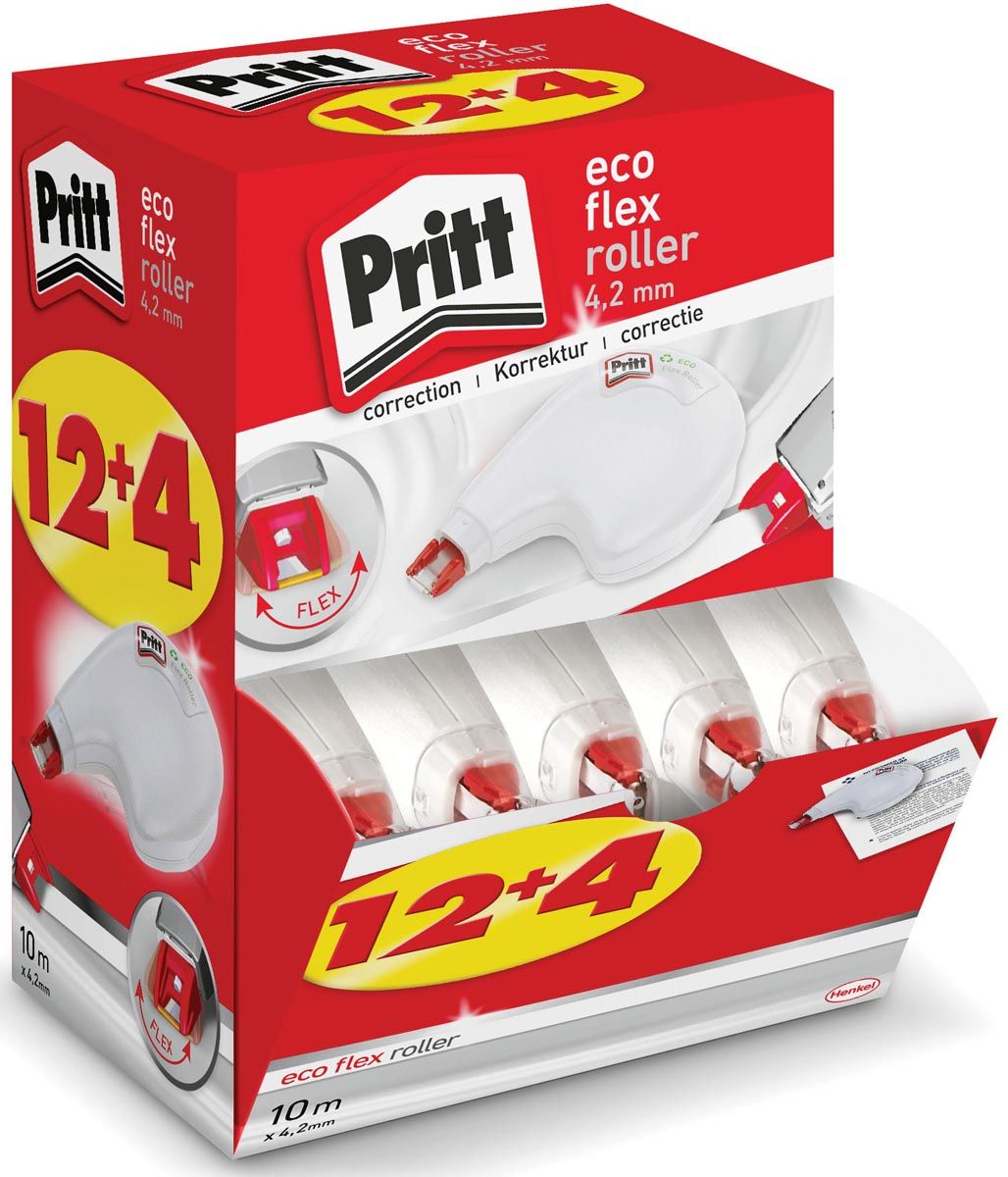 Pritt correctieroller Eco Flex value pack met 124 stuks