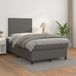 Prolenta Maison Exclusive - Boxspringbed met matras, grijs, 120x200 cm, kunstleer