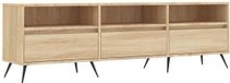 vidaXL Tv-meubel 150x30x44,5 cm bewerkt hout sonoma eikenkleurig