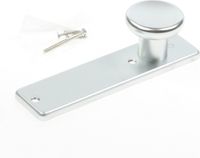 Hoppe Knop op schild F1 54/202kp/bl.