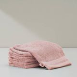 W washand basic roze (set van 6) (15x20 cm)