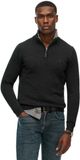 Superdry Essentials Katoenen Trui met Halve Rits Heren