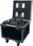 Showtec flightcase voor 4x Shark Wash Zoom Two/Spot Two/Beam One