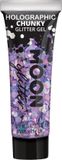 Moon Creations Glitter Make-up - Holographic Chunky Glitter Gel Paars