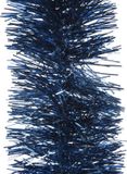 Decoris Kaemingk 3 stuks! Guirlande lametta glans d10 cm en h270 cm nachtblauw Kerst Decoris