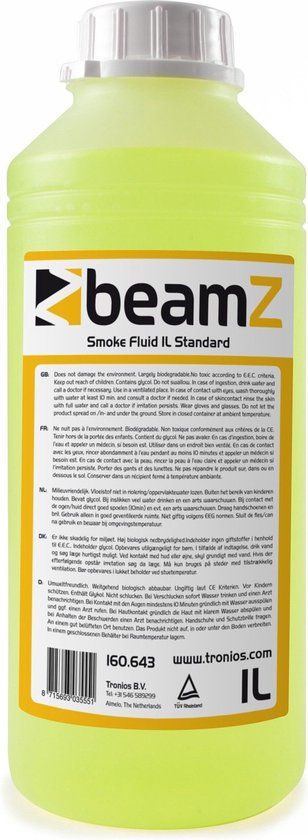 BeamZ Rookvloeistof - Geel - 1L