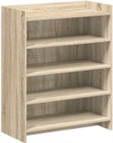 vidaXL Schoenenkast Sonoma Eiken 73,5 x 36 x 92 cm Bewerkt hout