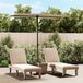 Parasol met aluminium mast, 2x1,5 meter, taupe
