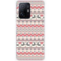 1001 coques Rendier Kersttrui Siliconen Hoesje Compatibel met Xiaomi Mi 11T 5G, Xiaomi Mi 11T Pro 5G