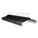 Amazon Basics Rokhangers, gevlokt, met clips, 24 stuks, zwart