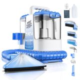 Nettoyeur de tapis - Nettoyeur de taches portable - Puissance d'aspiration de 32 kPa - 600 W - Convient pour le nettoyage humide et sec - 4-5 accessoires - Bleu