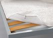 BIANCHERIAWEB Hoeslaken met elastiek, lattenbodem van 100% polyester, vervaardigd in Italië, model Alba, machinewasbaar, voor Frans bed