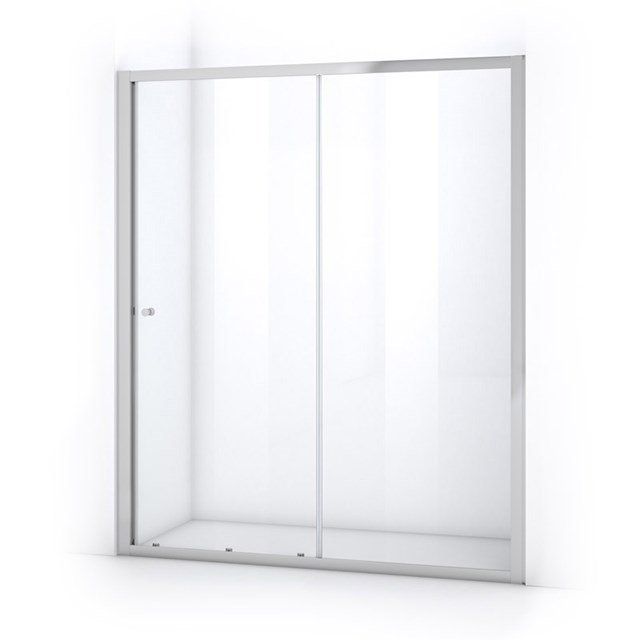 Maxaro Douchewand met Schuifdeur Ruby Allure 170cm Chroom - 6095825062016