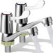 Set de 2 robinets de lavabo chromés