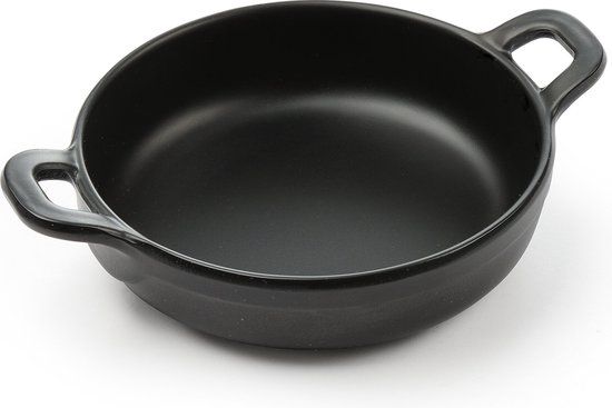 Hendi Presentatie Schaal 'Mini Ronde Pan' - Little Chef - Zwart - Melamine - 18.90 cm