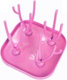 Porte-bouteilles pour biberons - rose