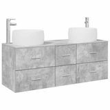 vidaXL Badkamermeubelset 3-delig Betongrijs 49,5 x 44,5 x 66 cm