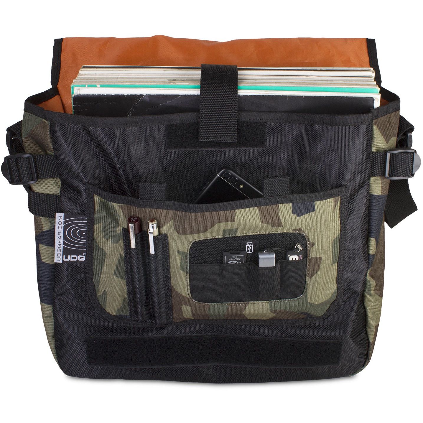 UDG U9450BCOR Ultimate kleine CourierBag camouflage met oranje