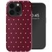 Selencia Vivid Backcover pour l'Apple iPhone 14 Pro - Happy Dots Burgundy