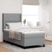 Maison Exclusive - Lit boxspring avec coussins, gris clair, 200 x 100 cm, rembourré