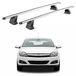 Omac Aluminium barres de toit pour Opel Astra H, hayon, break, berline, années modèles 2004-2009, 2 pièces, argenté