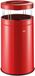 WESCO Big Ash stabiele asbak met dak in de kleur rood, gepoedercoat plaatstaal, 120 liter volume, binnenbevestiging voor afvalzakken, uitneembare zeef