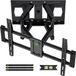 USX-MOUNT Support mural TV, pivotant et inclinable pour téléviseurs de 37 à 86 pouces, noir, acier, 55 kg, VESA 600x400mm, XML901