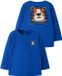 Name It jongens longsleeve shirt blauw biologisch katoen 86