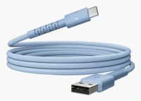 Fresh 'n Rebel FlexWave USB-A naar USB-C Oplaadkabel - 2m - Vivid Blue