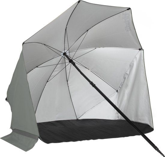 VirtuFit Strandparasol - Windscherm - 180cm - Grijs