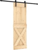vidaXL Schuifdeur 70 x 210 cm Massief Beuken Hout (Onbehandeld)