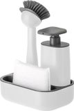Vigar Set gootsteen met zeepdispenser, ABS, wit