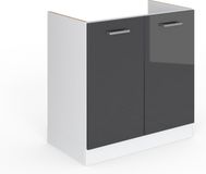 Vicco R-Line Wastafelkast – 80 cm zonder werkblad Antraciet Hoogglans