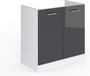 Vicco R-Line Wastafelkast – 80 cm zonder werkblad Antraciet Hoogglans