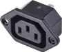 Tru Components TC-10475844 Prise d'appareil (froide) C8 femelle, montage vertical Nombre total de pôles : 3 10 A Noir 1 pièce(s)