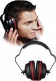 Merkloos Borvat® Gehoorbeschermer Super oorkappen geluiddempers 32 dB Polyester CE Zwart/Rood
